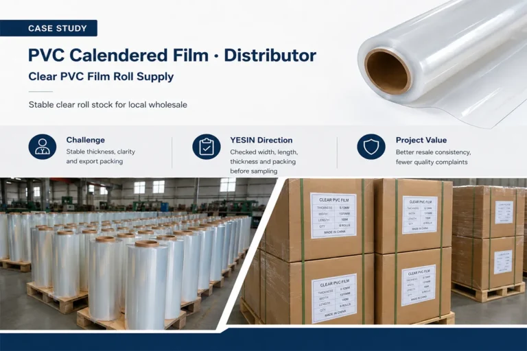 Clear PVC Film Roll Supply for Local Wholesale
