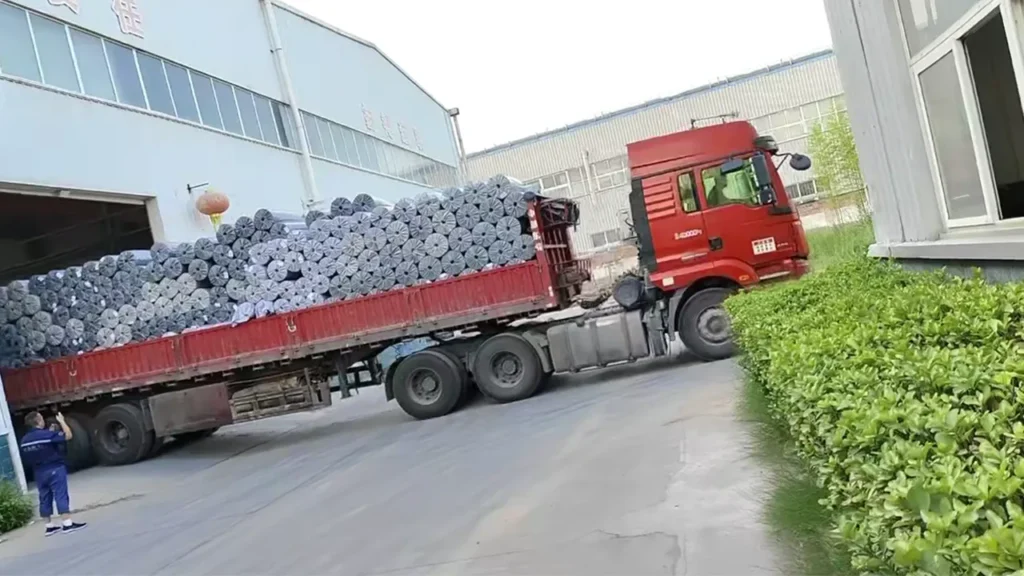 Container handling equipment at an export terminal