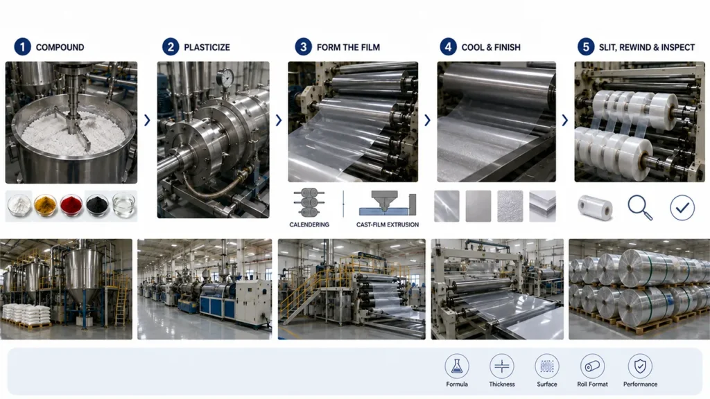 How PVC Film Is Formed