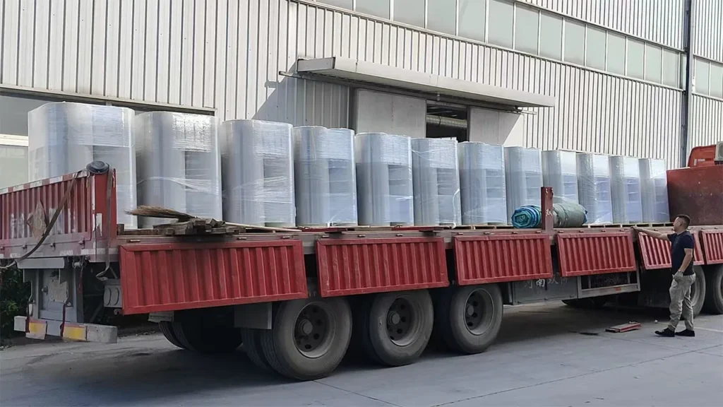 PVC Film Loading and Shipping
