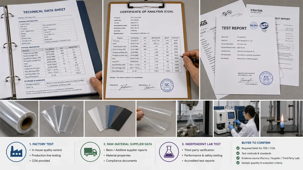 PVC Film Testing Process and Report