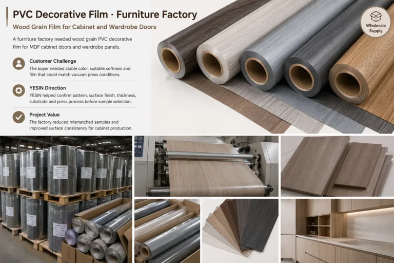 Wood Grain Film for Cabinet and Wardrobe Doors