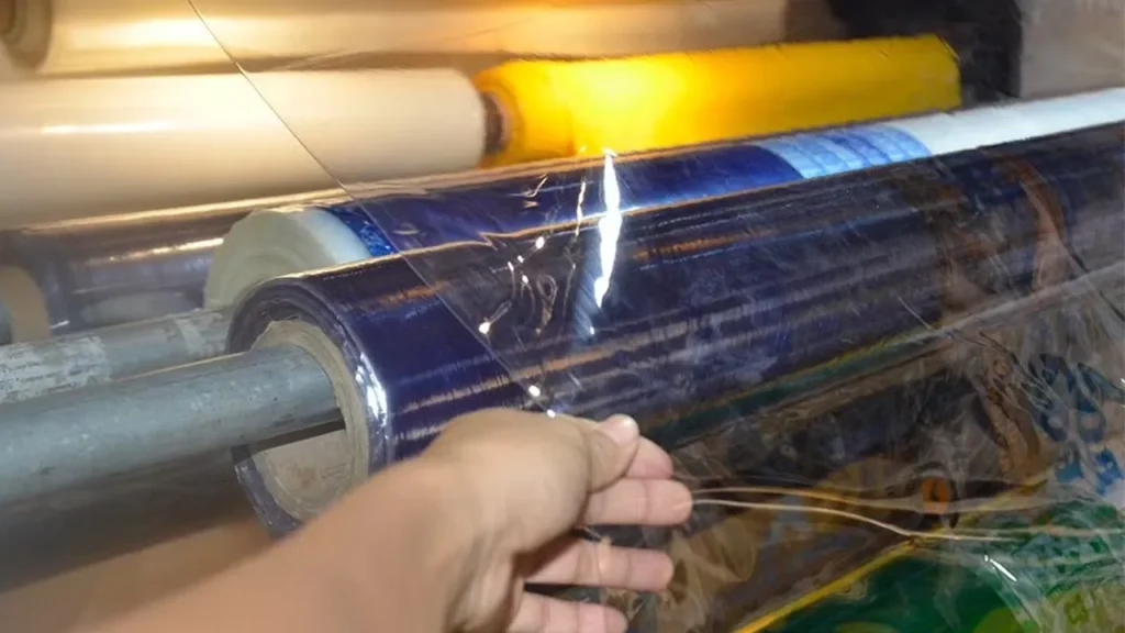 flexible PVC film roll surface inspection