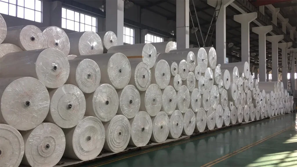 plastic film rolls shipping warehouse